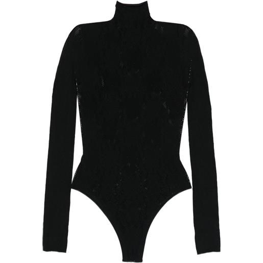 Les Filles d'Eva body a maniche lunghe - nero