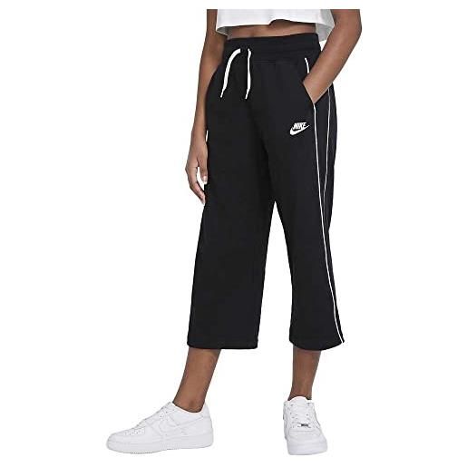 Nike da1226-032 g nsw ft hw oh pant pantaloni sportivi bambina black/coconut milk/coconut milk/(coconut milk) m
