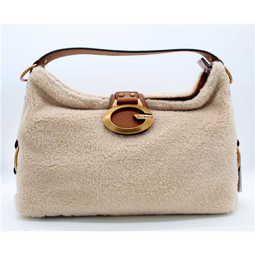 Guess - borse a spalla da donna natural/cognac
