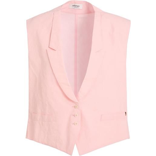 NFYM, gilet da donna vintage con stampa floreale patchwork, giacca senza maniche sottile imbottita invernale Outwear, Patchwork blu., taglia unica