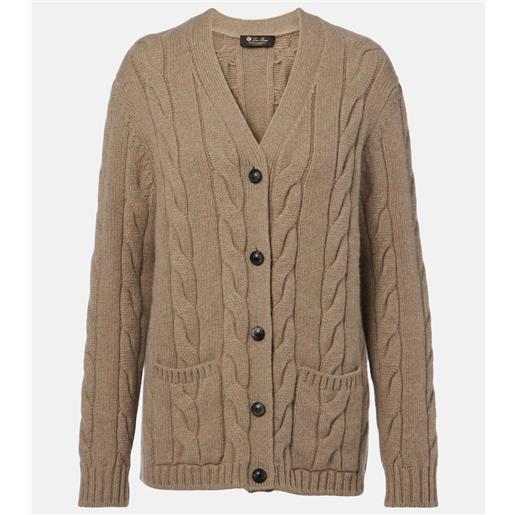 Loro Piana cardigan napier in cashmere a trecce