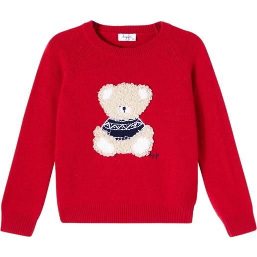 Il Gufo pullover in lana con intarsio