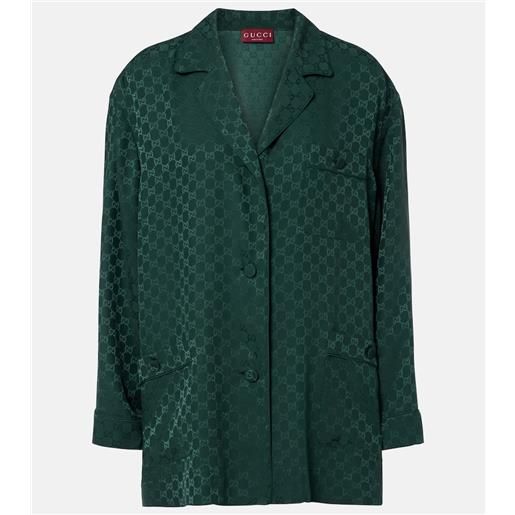 Gucci camicia in seta gg
