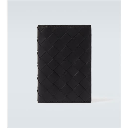 Bottega Veneta portafoglio in pelle intrecciato