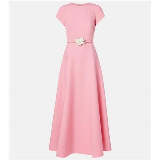 Oscar de la Renta abito lungo in misto lana