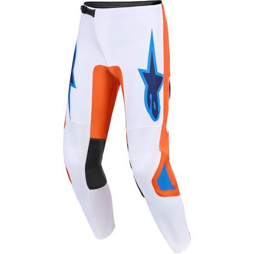 Alpinestars pantaloni da motocross Alpinestars fluid grid arancio-blu-bianco, 40