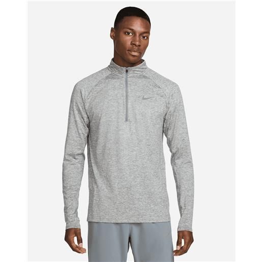 Nike dri fit stride midlayer ls m - maglia running - uomo - argento