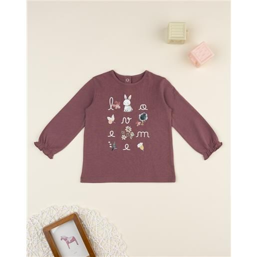 Prénatal t-shirt bimba rosa scuro stampata