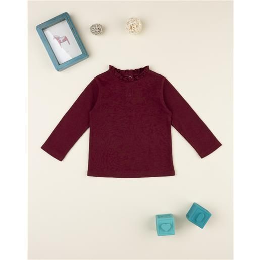 Prénatal t-shirt manica lunga bimba bordeaux