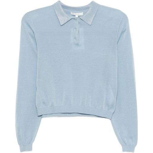 To b. by agnès b. polo crop - blu