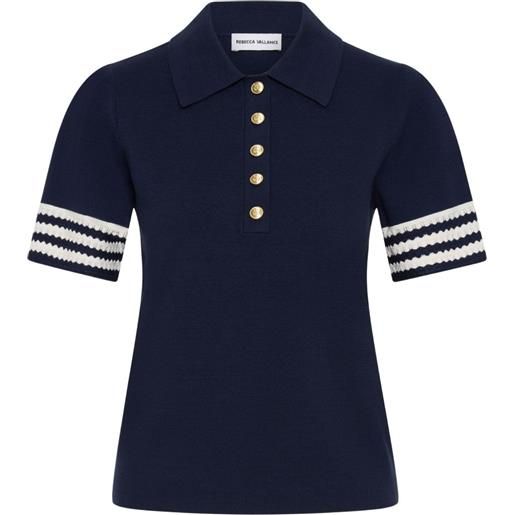 Rebecca Vallance polo mayflower a righe - blu