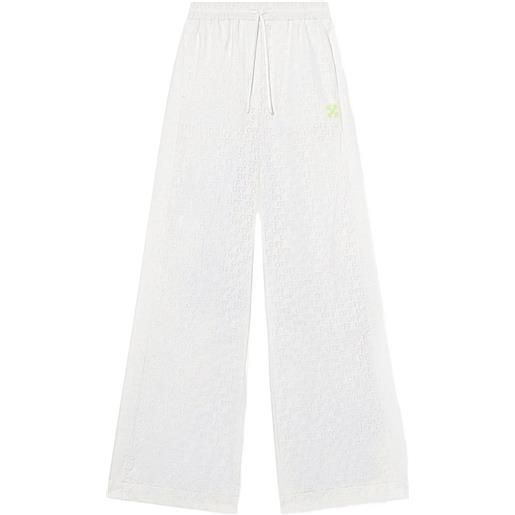 Off-White pantaloni off stamp - bianco