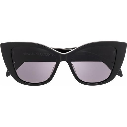Alexander McQueen Eyewear occhiali da sole cat-eye - nero