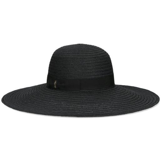 Borsalino cappello con nastro - nero