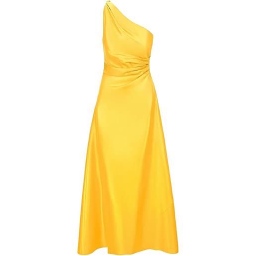 STAUD abito midi monospalla - giallo