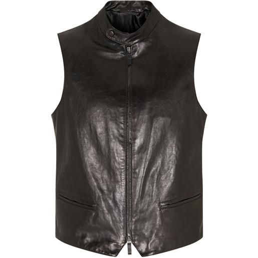 Giorgio Armani gilet con zip - nero
