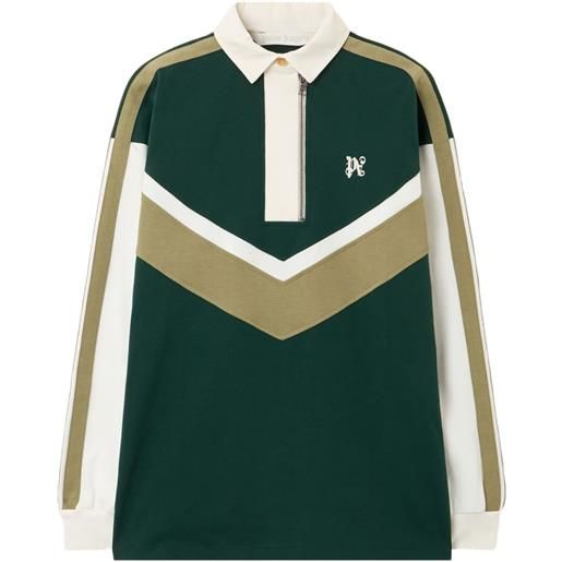 Palm Angels polo con design color-block - verde