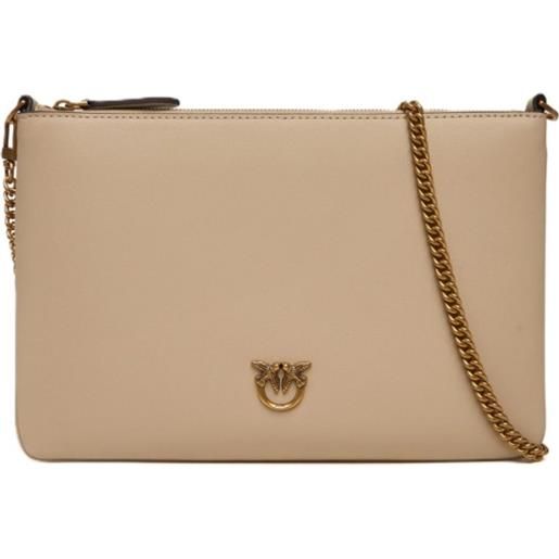 PINKO borsa classic flat love simply - 100455a0f1 - beige
