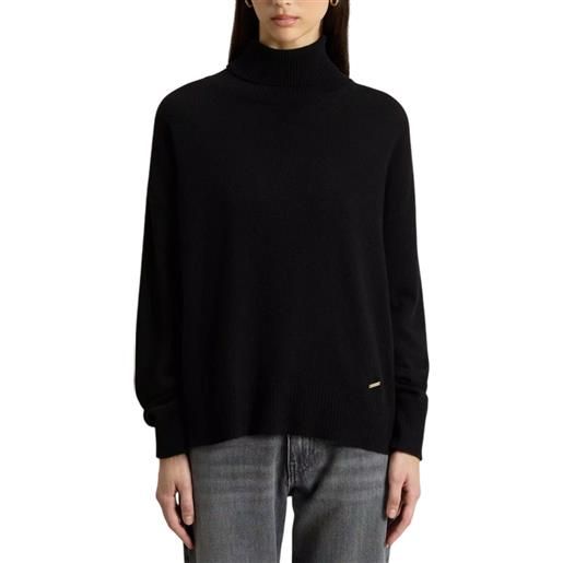 WOOLRICH dolcevita comfort wool cash - wwkn2027fr - nero