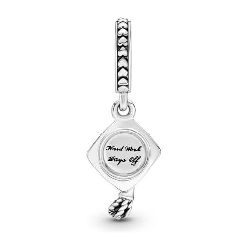PANDORA charm 791892 birrete argento, talla única, acciaio inossidabile, nessuna pietra preziosa