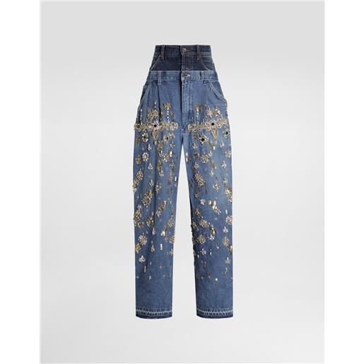 Dolce & Gabbana jeans in denim ricamato