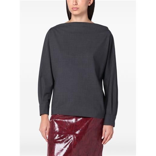 P.A.R.O.S.H. blusa a maniche lunghe - grigio