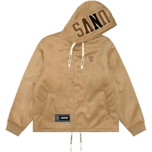 AAPE BY *A BATHING APE® giacca con cappuccio - toni neutri