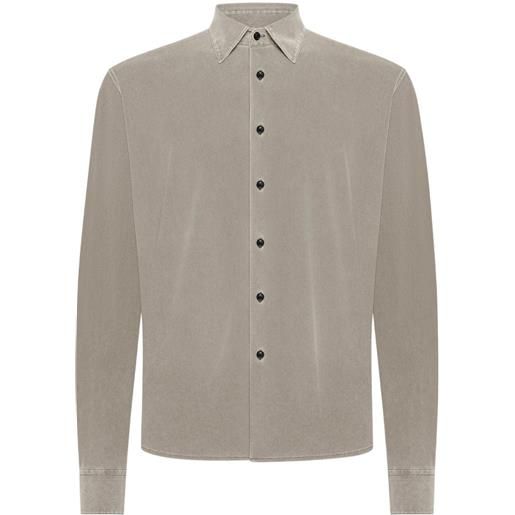 RRD Uomo rrd camicia uomo piquè techno wash shirt tabacco 46,48,50,52