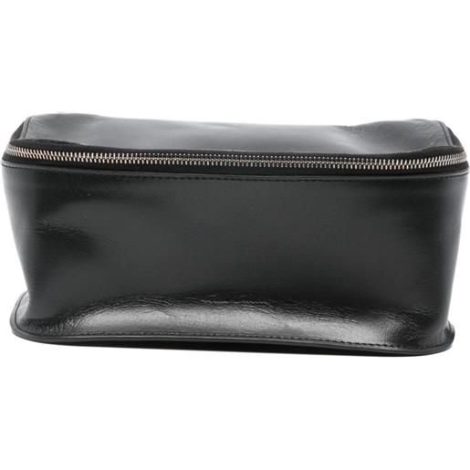 Rick Owens trousse make up in pelle - nero