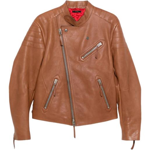 TOM FORD giacca in pelle - marrone
