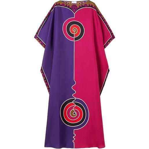 PUCCI abito lungo con stampa astro - rosa