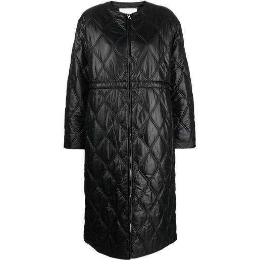 GANNI impermeabile con zip - nero