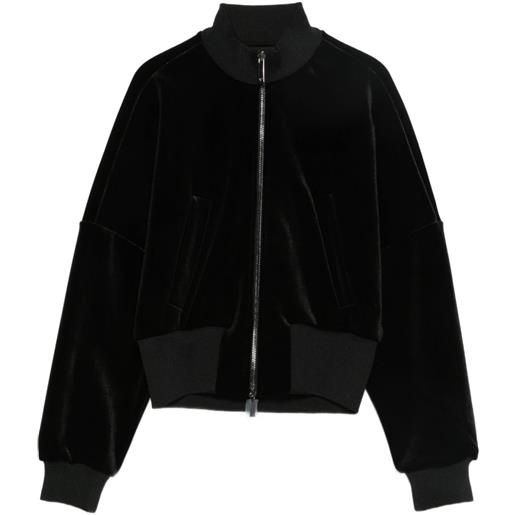 Emporio Armani bomber con zip - nero