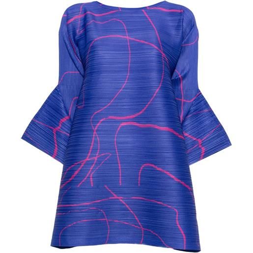 Pleats Please Issey Miyake abito pause - blu