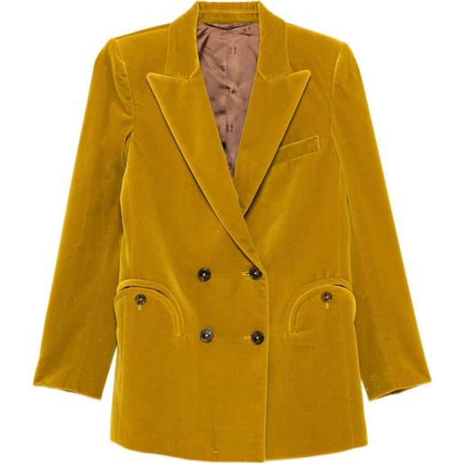 Blazé Milano blazer in velluto - giallo