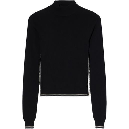 Off-White maglione a collo alto - nero