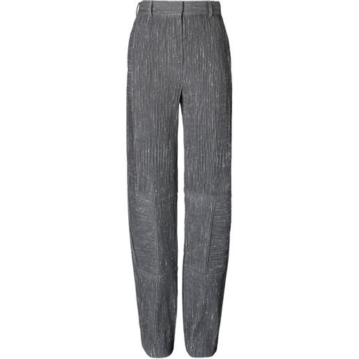 Tory Burch pantaloni con inserti - grigio