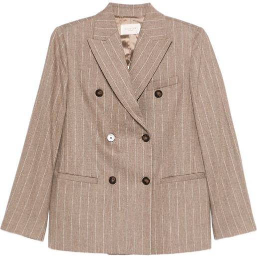 Incotex blazer doppiopetto gessato - toni neutri