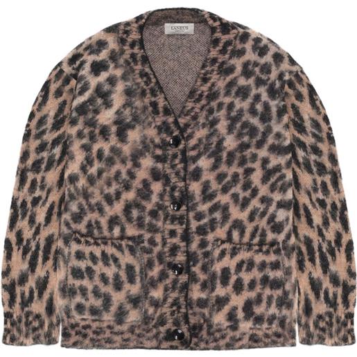 Laneus cardigan leopardato - toni neutri