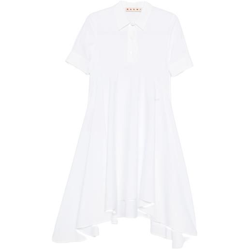 Marni abito denim asimmetrico - bianco