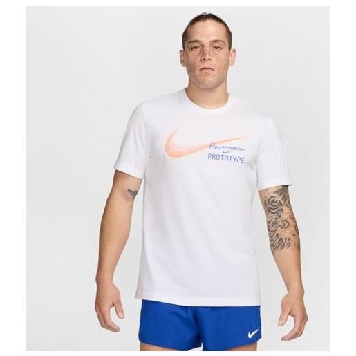 Nike top m nk df tee founders, white, hm8291-100, 2xl