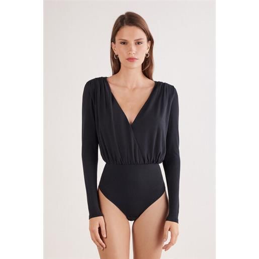 Intimissimi body manica lunga in modal the star of the show nero