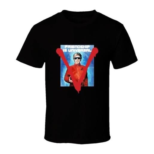 NDMUTREN v the visitor propaganda poster t-shirt black s