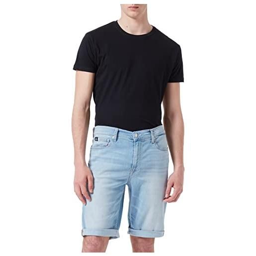 Calvin Klein Jeans pantaloncini slim pantaloni, denim light, 31w uomo