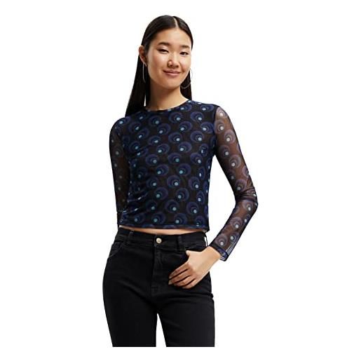 Desigual ts_belsi 5000 navy t-shirt, blu, xs donna