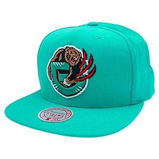 Mitchell & Ness nba/hwc team ground 2.0 snapback, vancouver grizzlies - foglia di tè, taglia unica