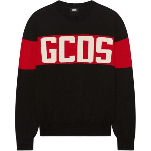 GCDS felpa con logo - nero