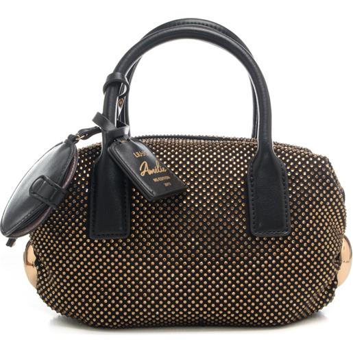 Liu Jo borsa a mano da donna modello bowler con strass all over nera