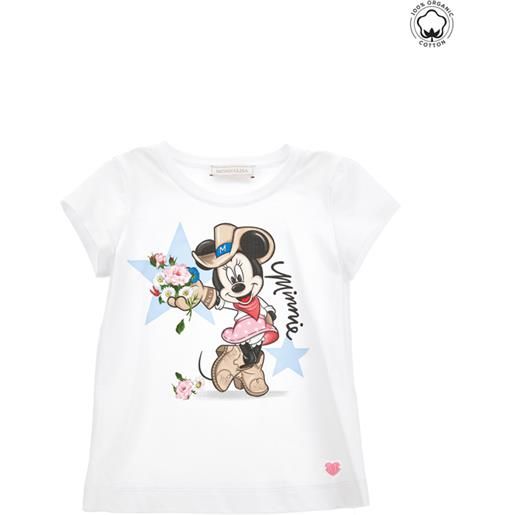 Monnalisa t-shirt cotone organico stampa minnie