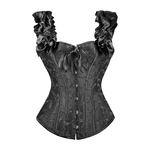Corsetto Busto Lingerie Donna 10267 - Top Moderno Con Vestibilità Comoda - Taglie XS-L - Nylon Ed Elastan